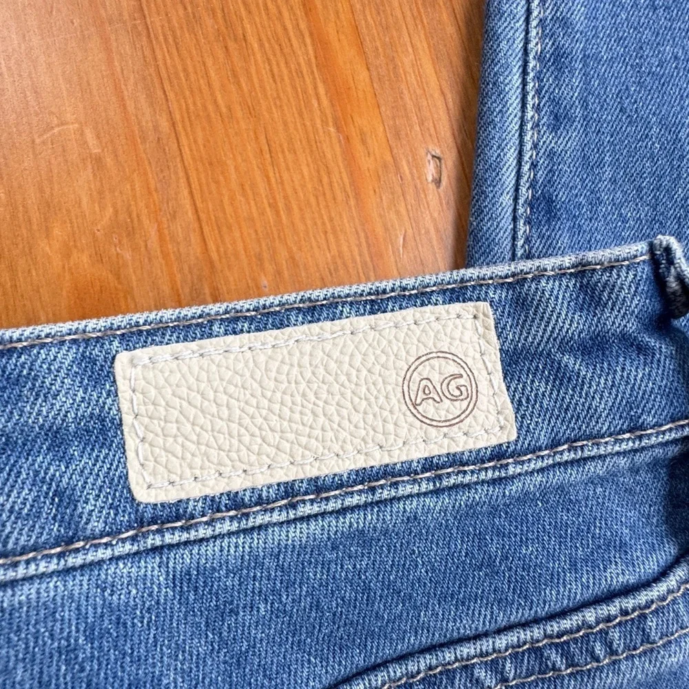 AG Adriano Goldschmied the Isabelle high rise straight cropped jeans size 27r - Picture 12 of 14